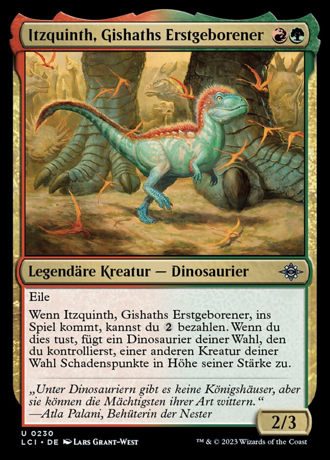 Itzquinth, Gishaths Erstgeborener