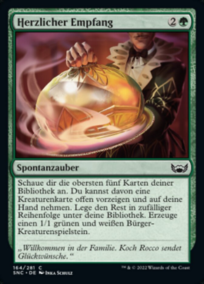 Herzlicher Empfang