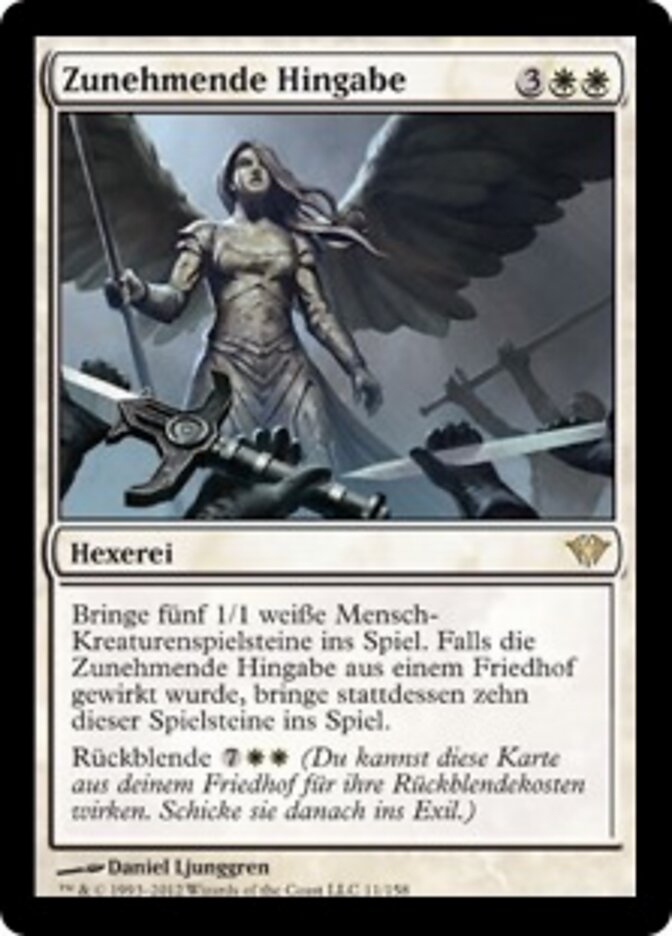 Zunehmende Hingabe