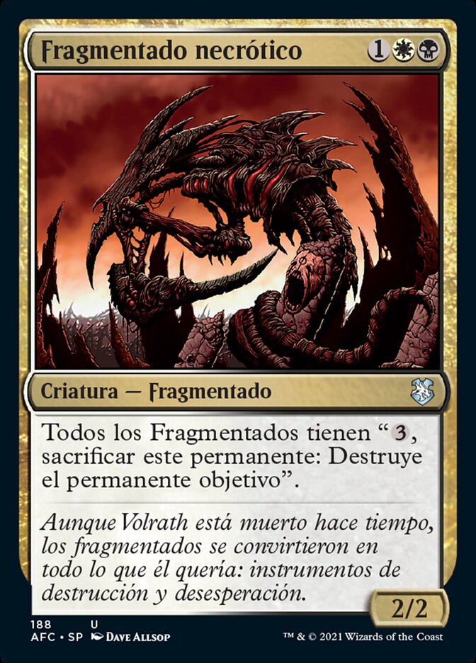 Fragmentado necrótico