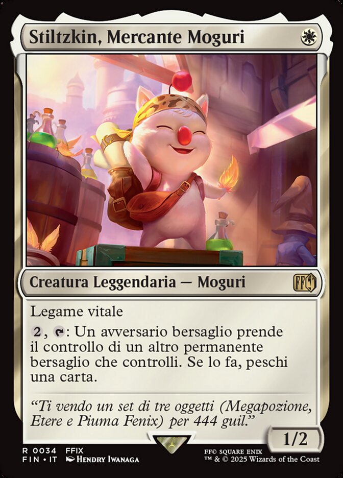 Stiltzkin, Mercante Moguri