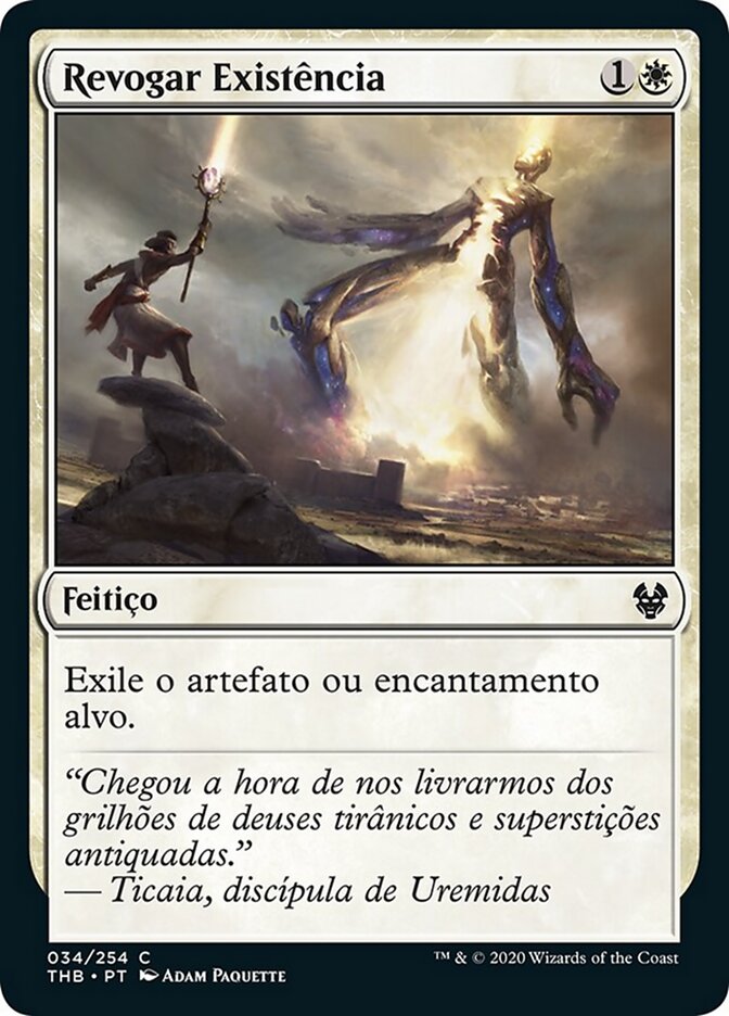 Revogar Existência