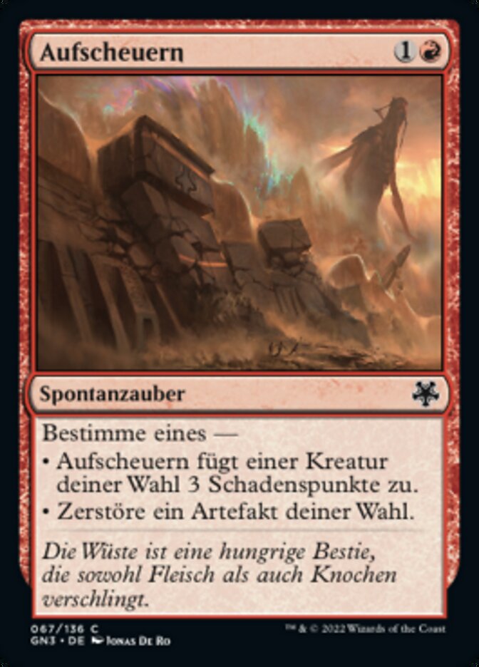 Aufscheuern