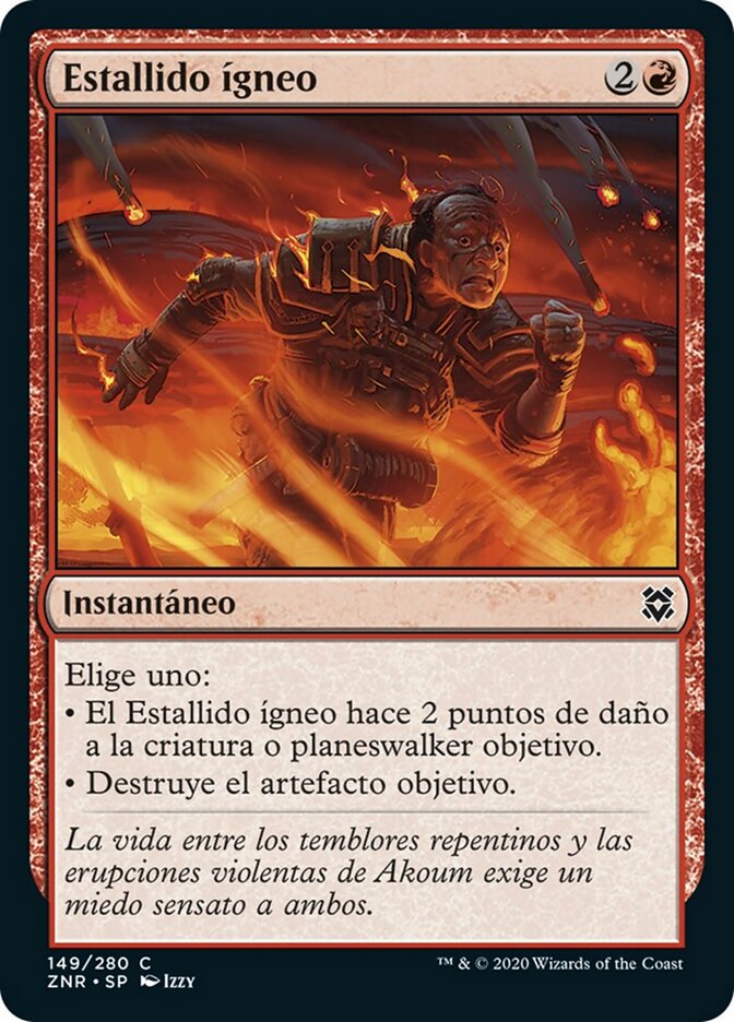 Estallido ígneo