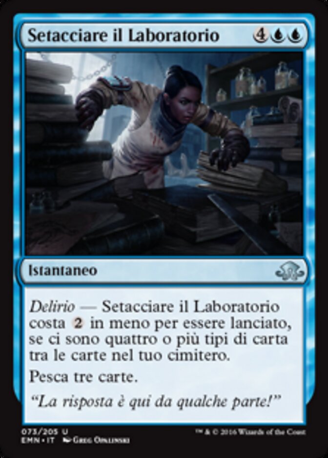 Setacciare il Laboratorio