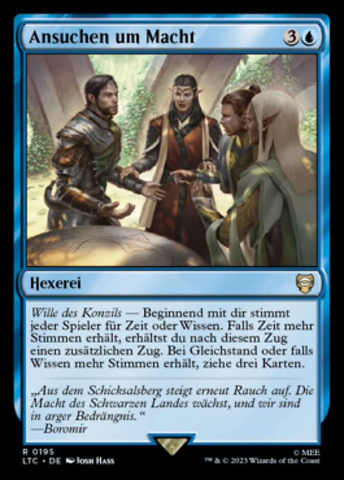 Ansuchen um Macht