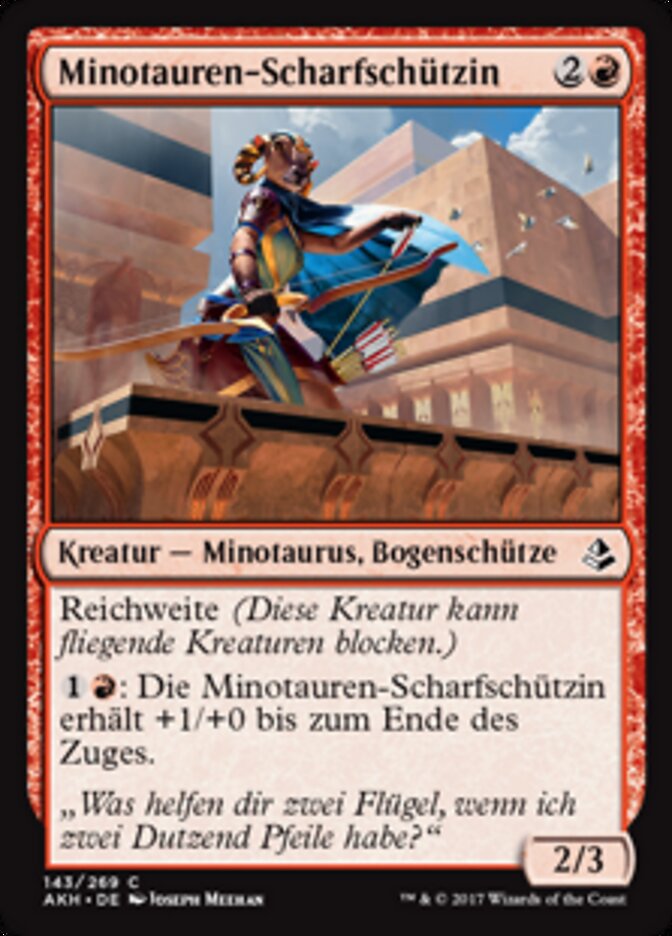 Minotauren-Scharfschützin