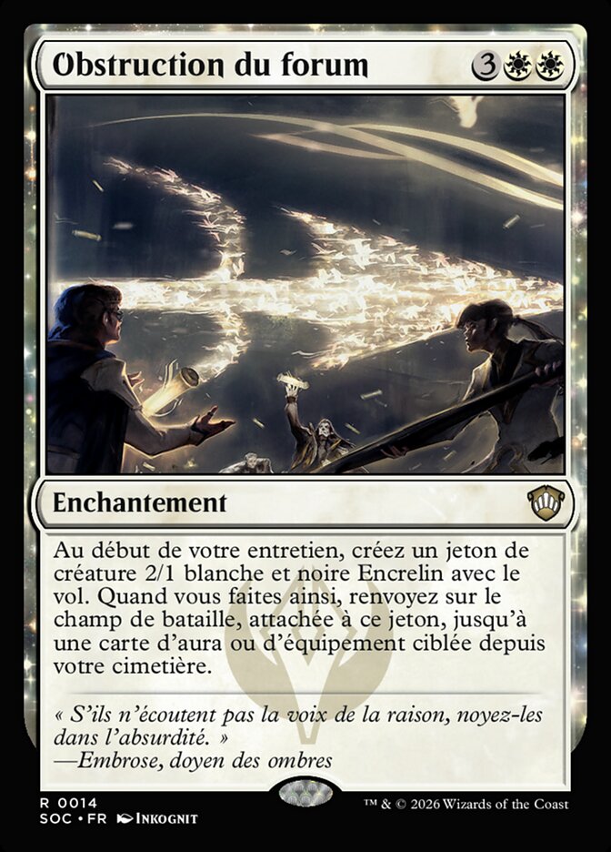 Obstruction du forum