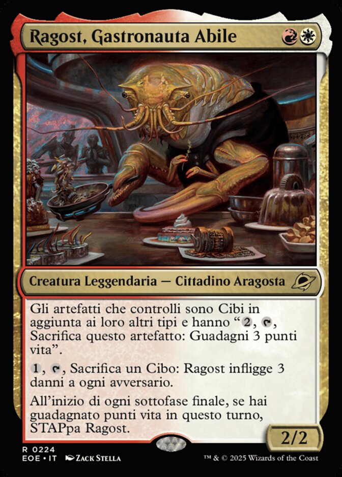 Ragost, Gastronauta Abile