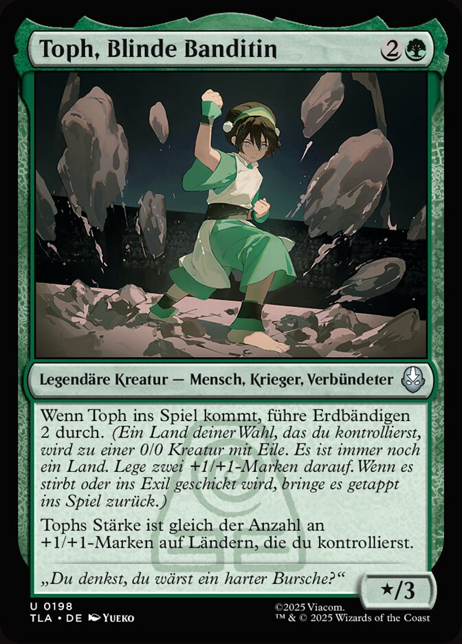 Toph, Blinde Banditin
