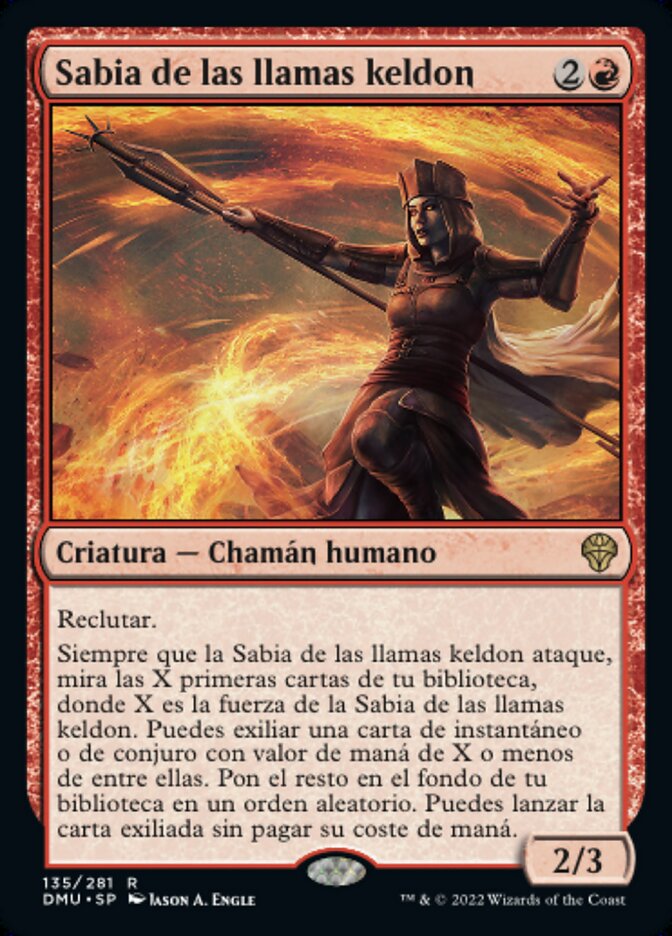 Sabia de las llamas keldon
