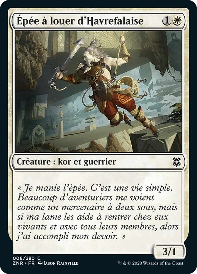 Épée à louer d'Havrefalaise