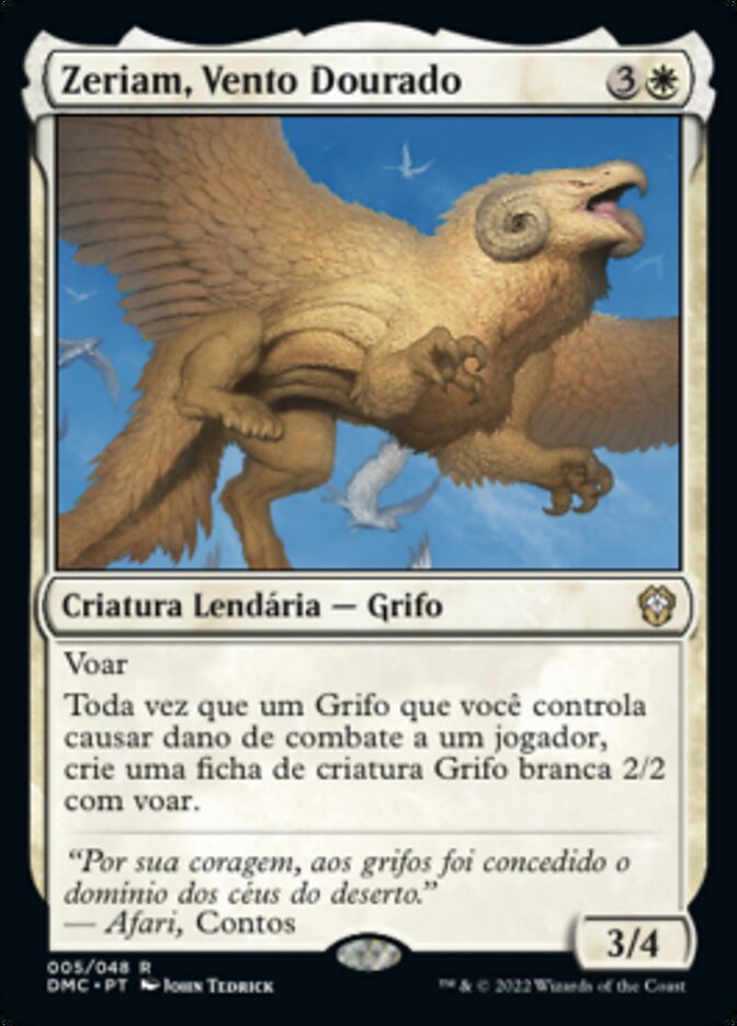 Zeriam, Vento Dourado