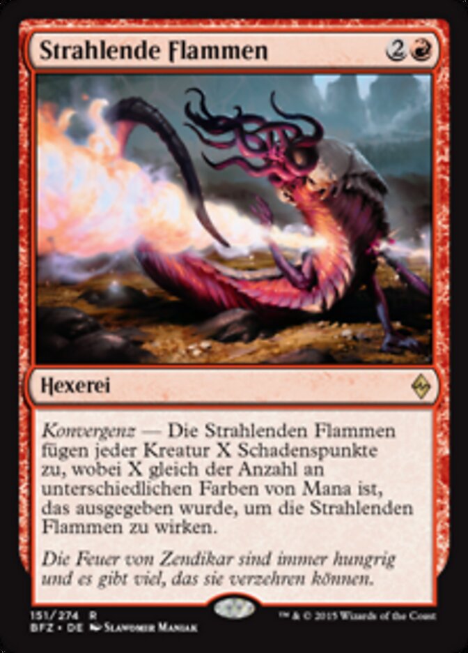 Strahlende Flammen