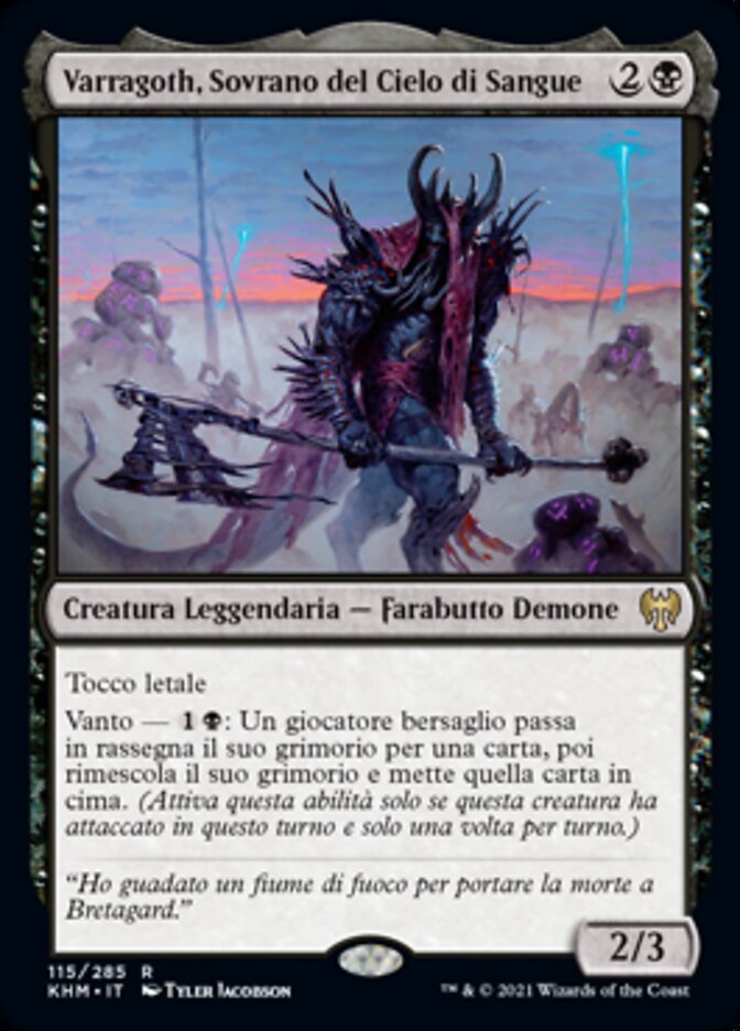 Varragoth, Sovrano del Cielo di Sangue