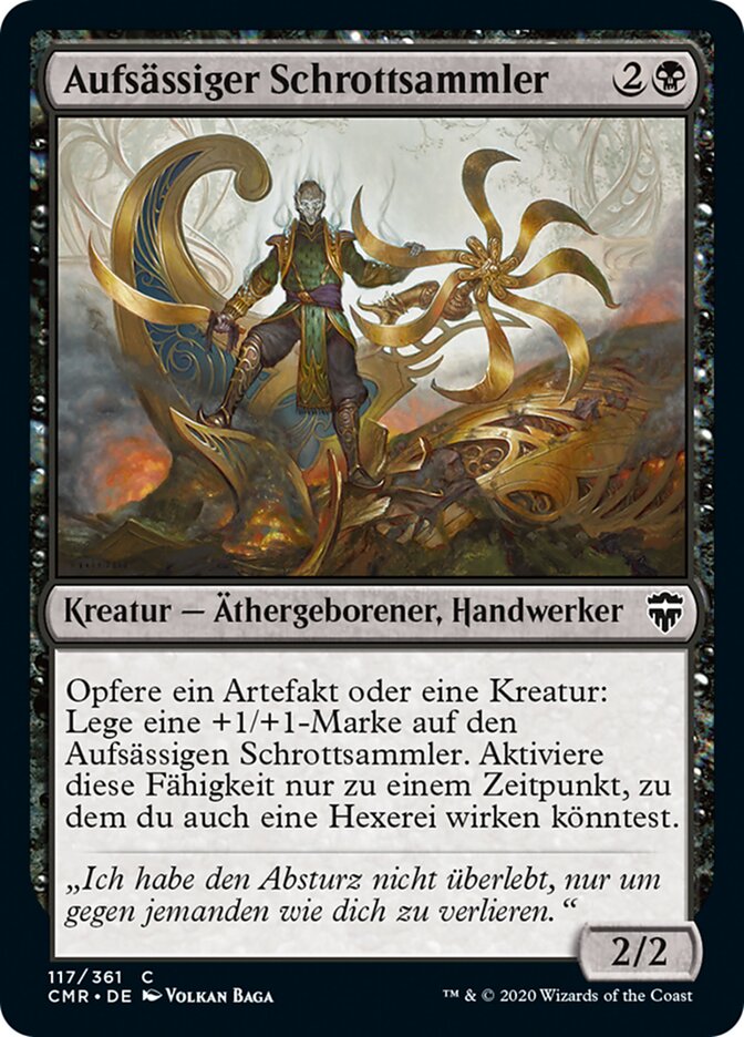 Aufsässiger Schrottsammler