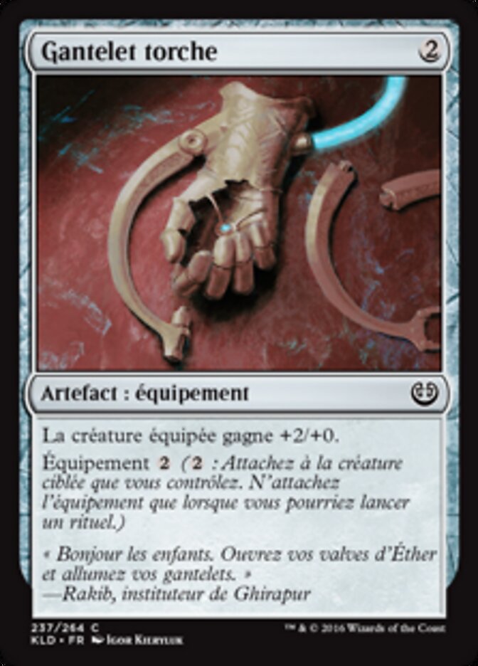 Gantelet torche
