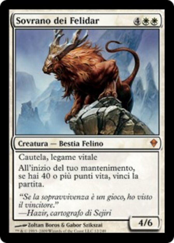 Sovrano dei Felidar