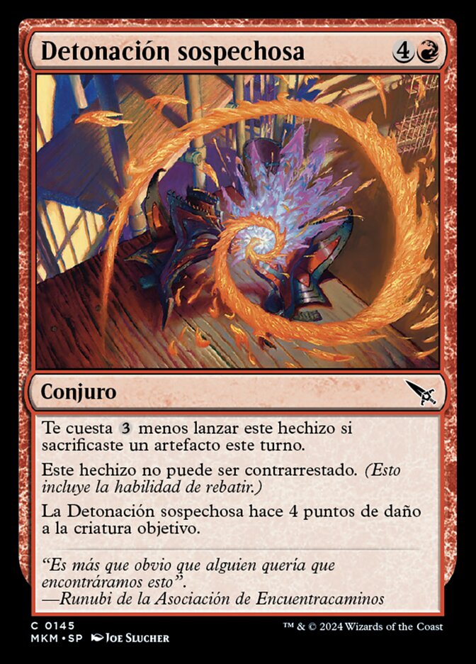 Detonación sospechosa