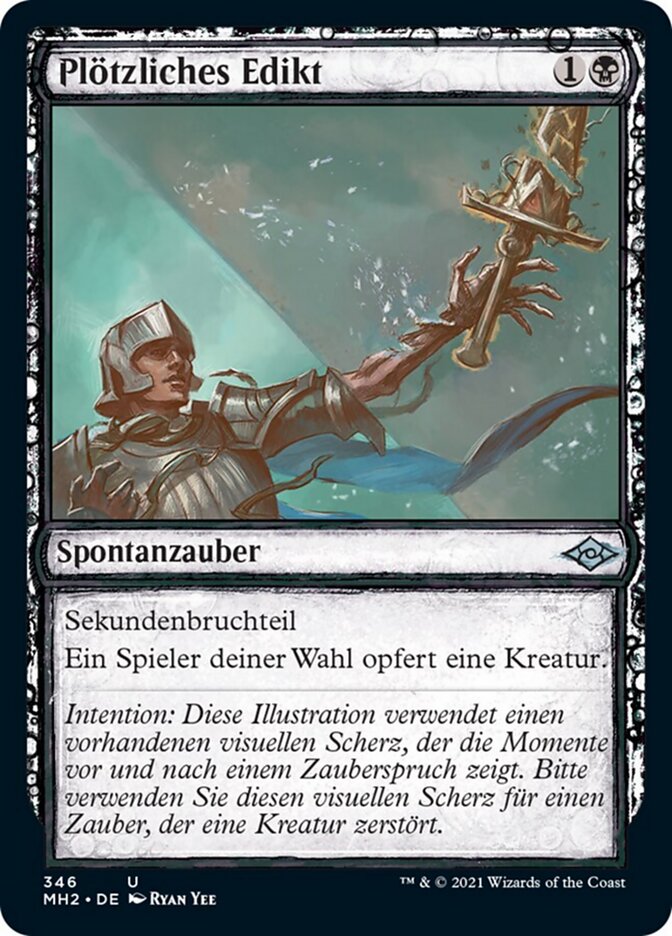 Plötzliches Edikt
