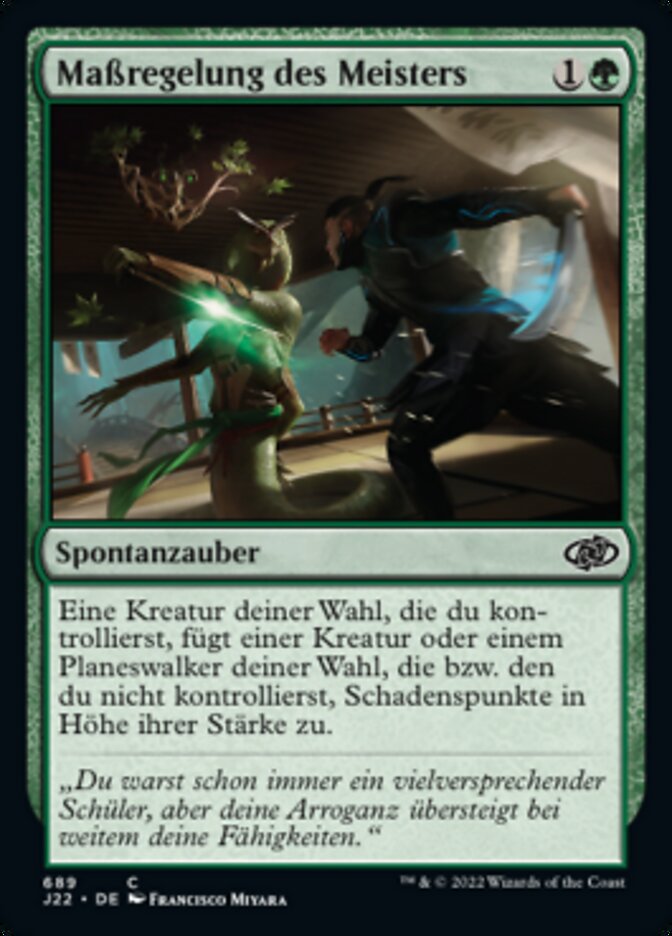 Maßregelung des Meisters