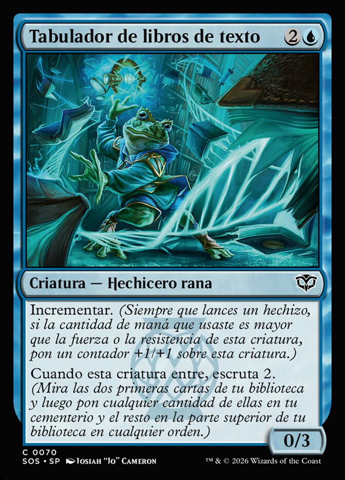 Tabulador de libros de texto