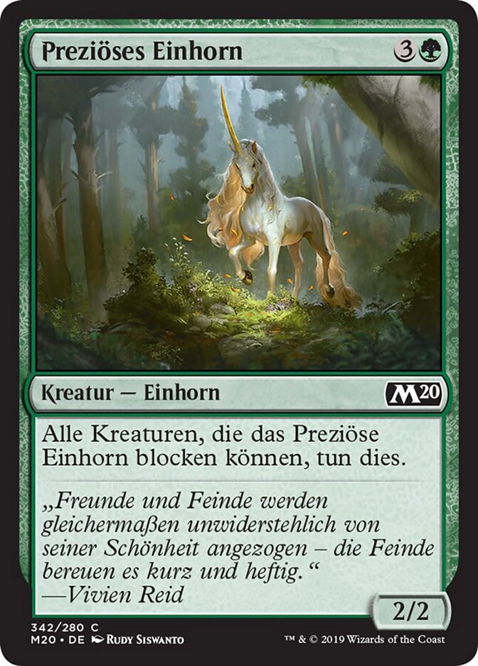 Preziöses Einhorn