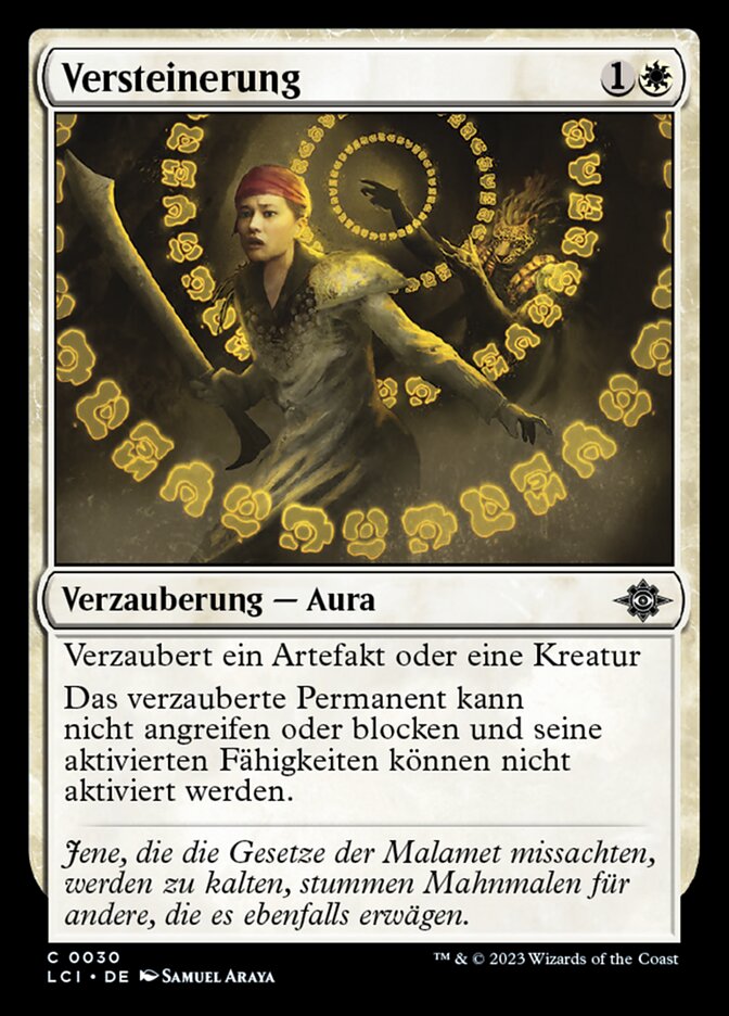 Versteinerung