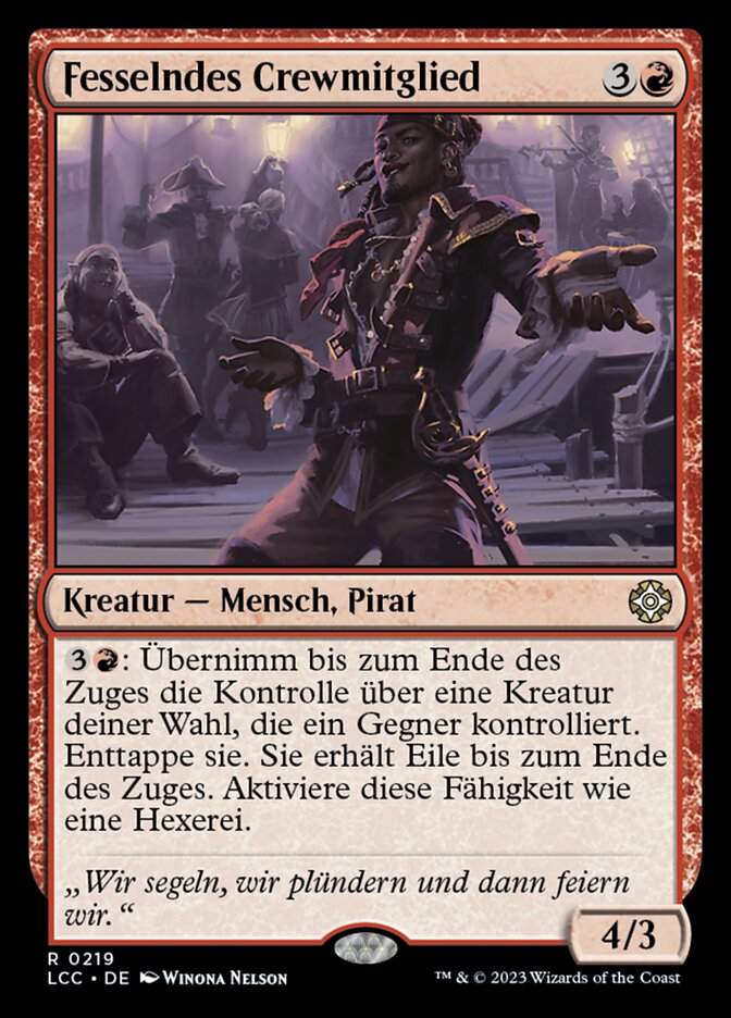 Fesselndes Crewmitglied