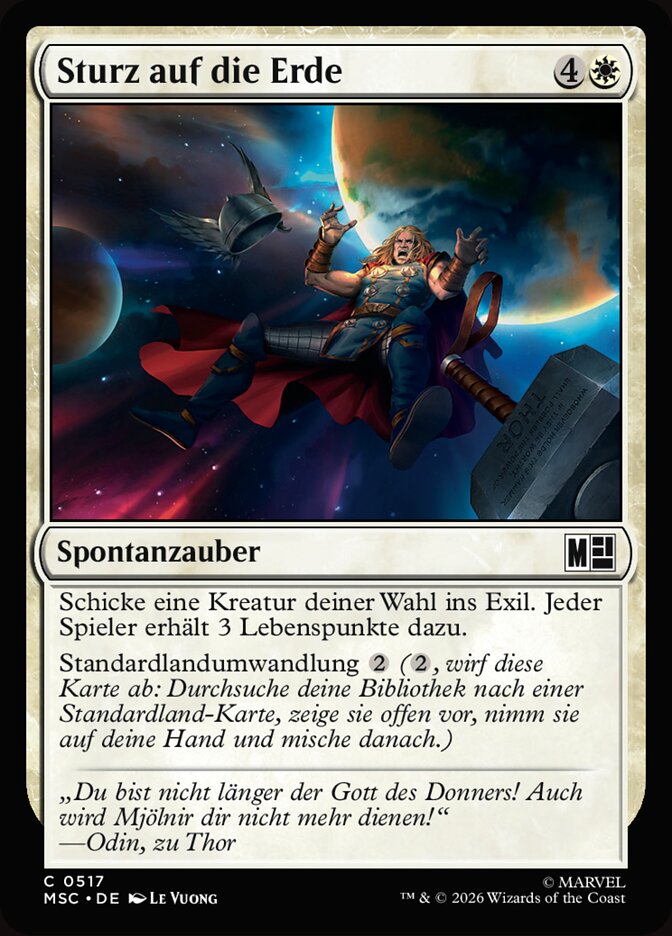 Sturz auf die Erde
