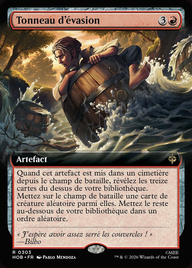 Tonneau d'évasion