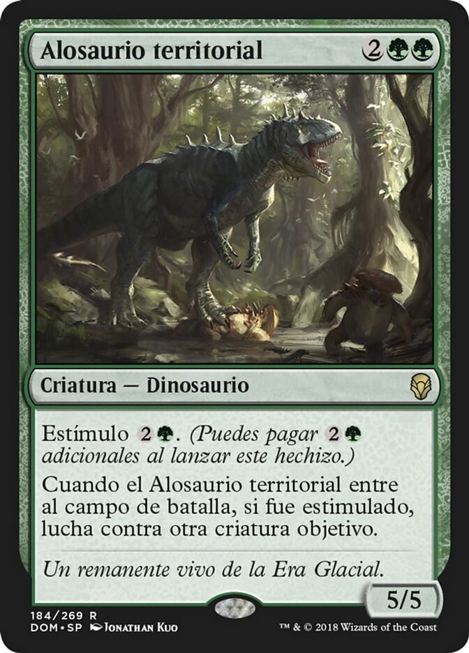 Alosaurio territorial