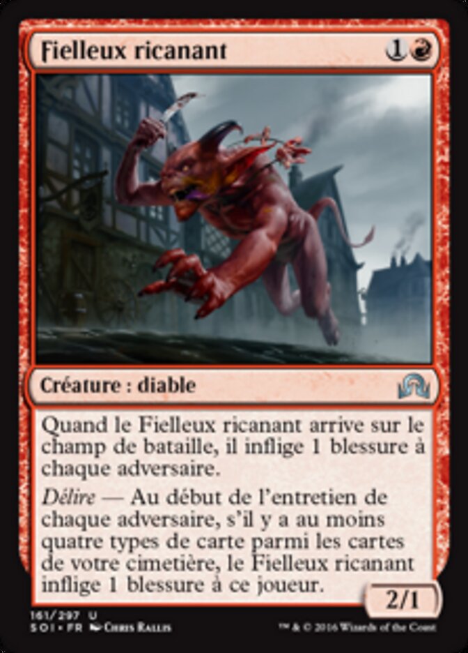 Fielleux ricanant