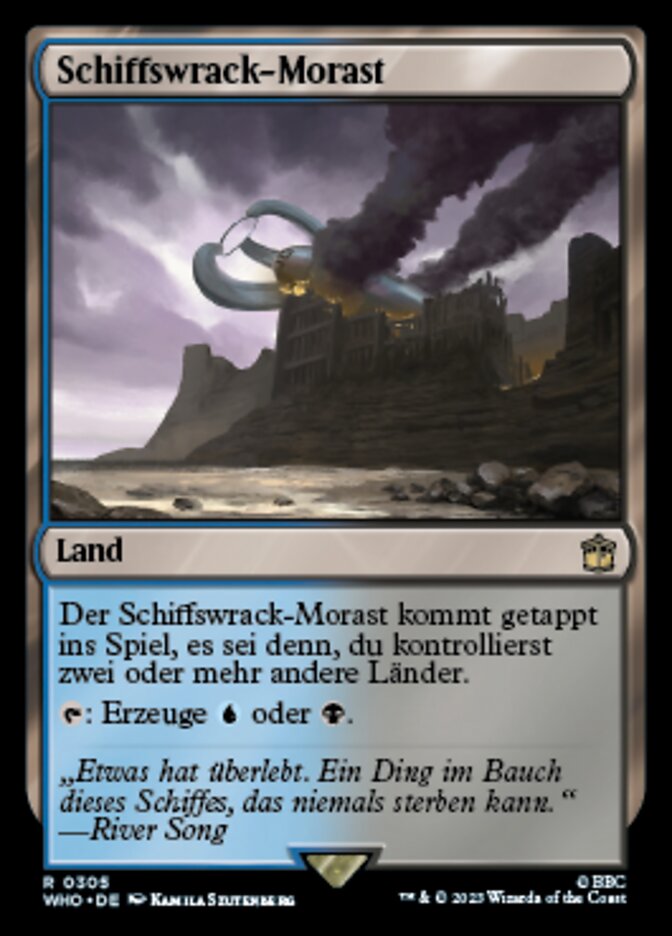 Schiffswrack-Morast