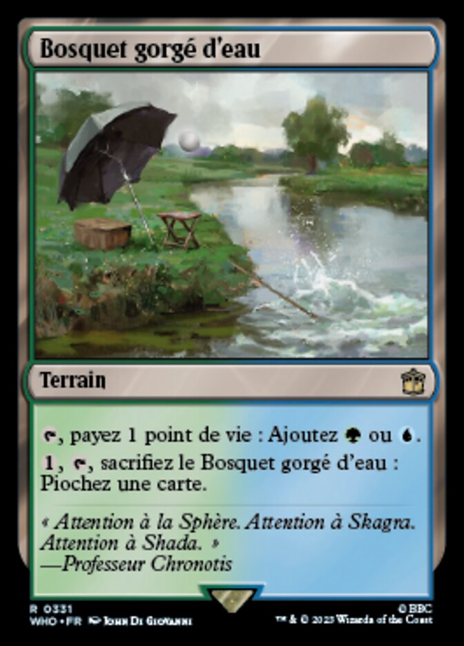 Bosquet gorgé d'eau