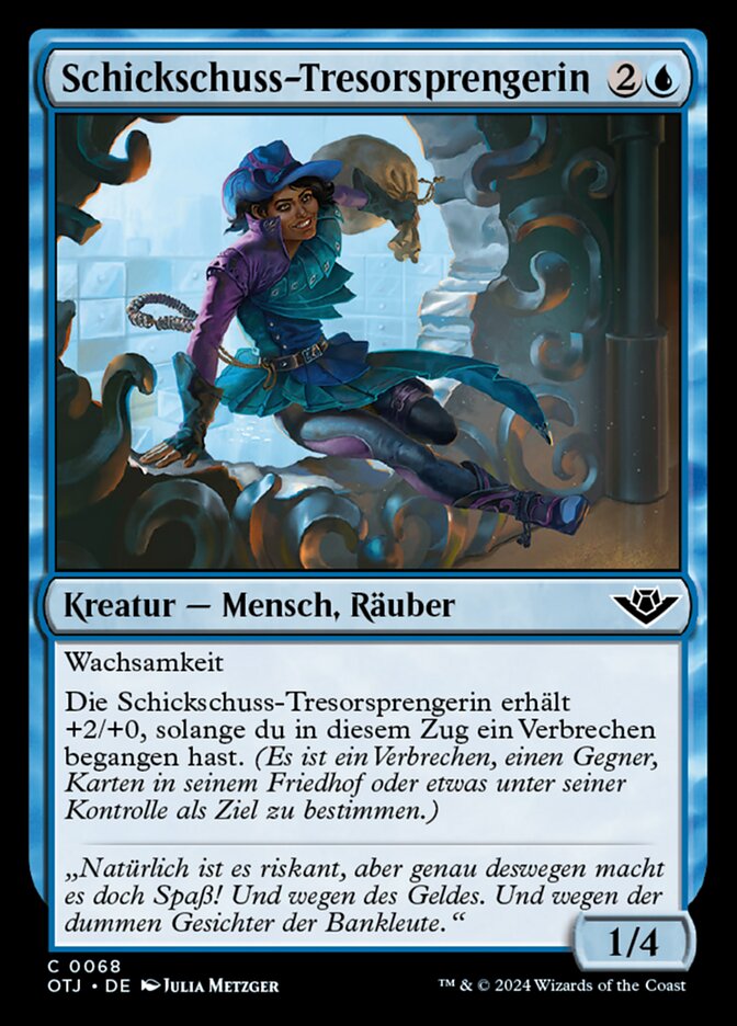 Schickschuss-Tresorsprengerin