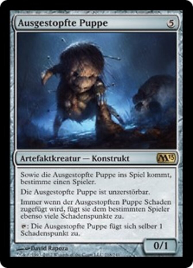Ausgestopfte Puppe