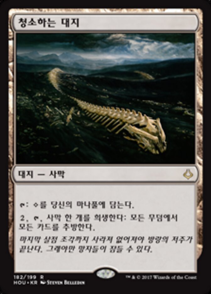 청소하는 대지