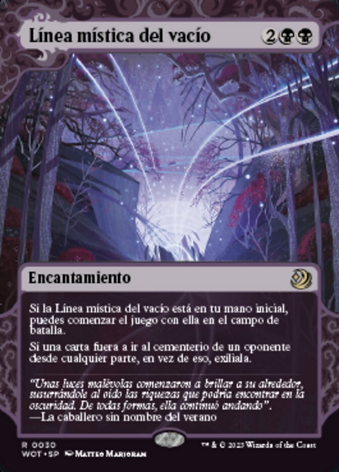 Línea mística del vacío