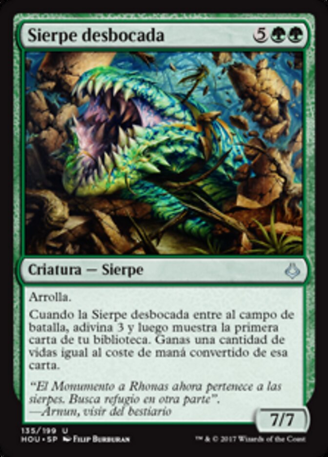 Sierpe desbocada