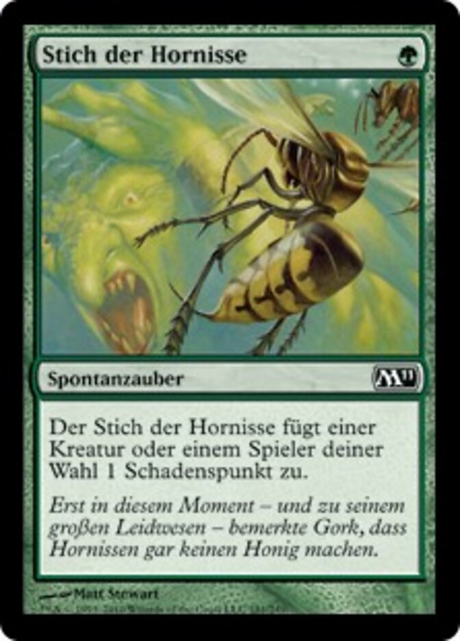 Stich der Hornisse