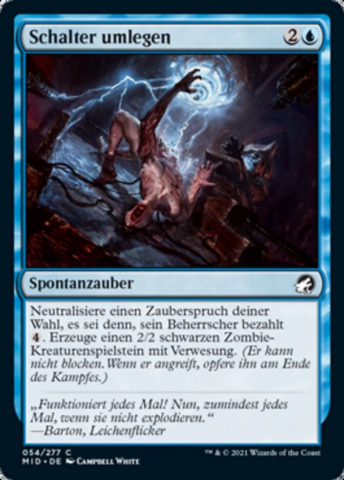 Schalter umlegen