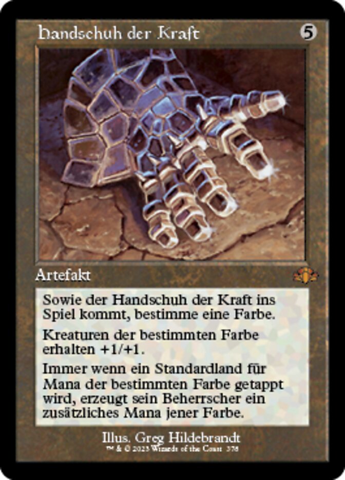 Handschuh der Kraft