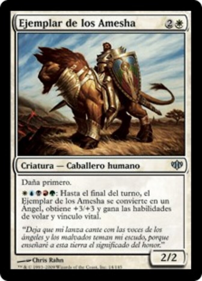 Ejemplar de los Amesha
