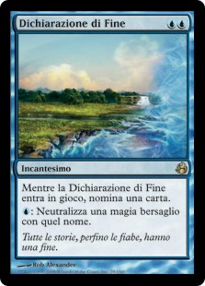 Dichiarazione di Fine