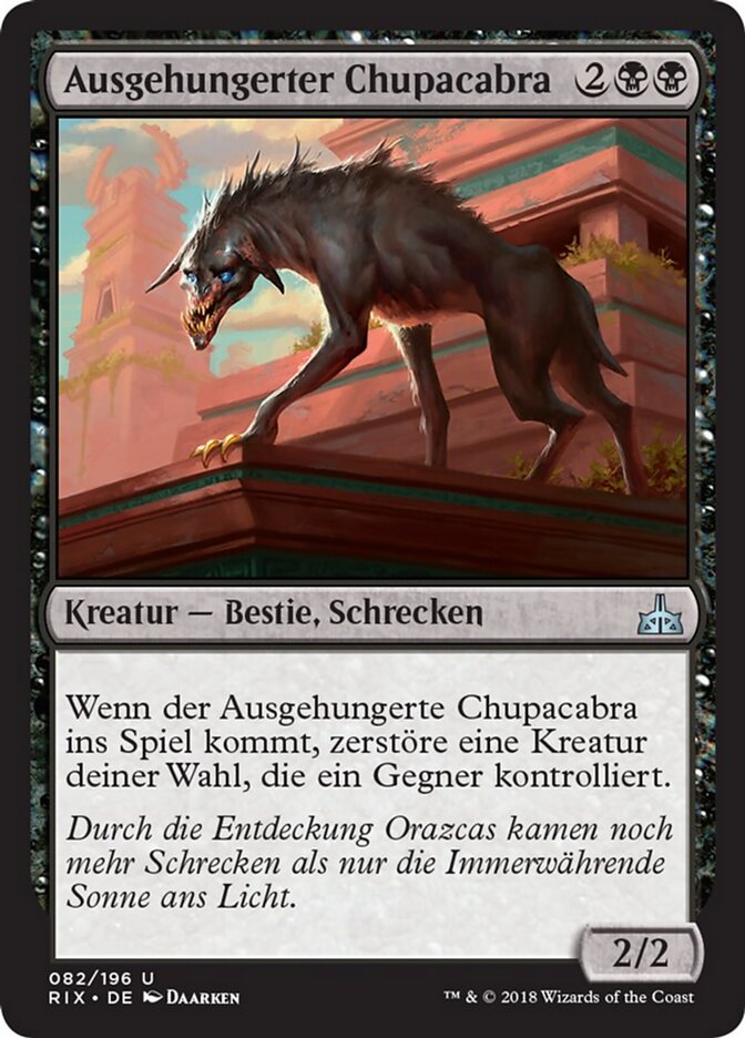 Ausgehungerter Chupacabra