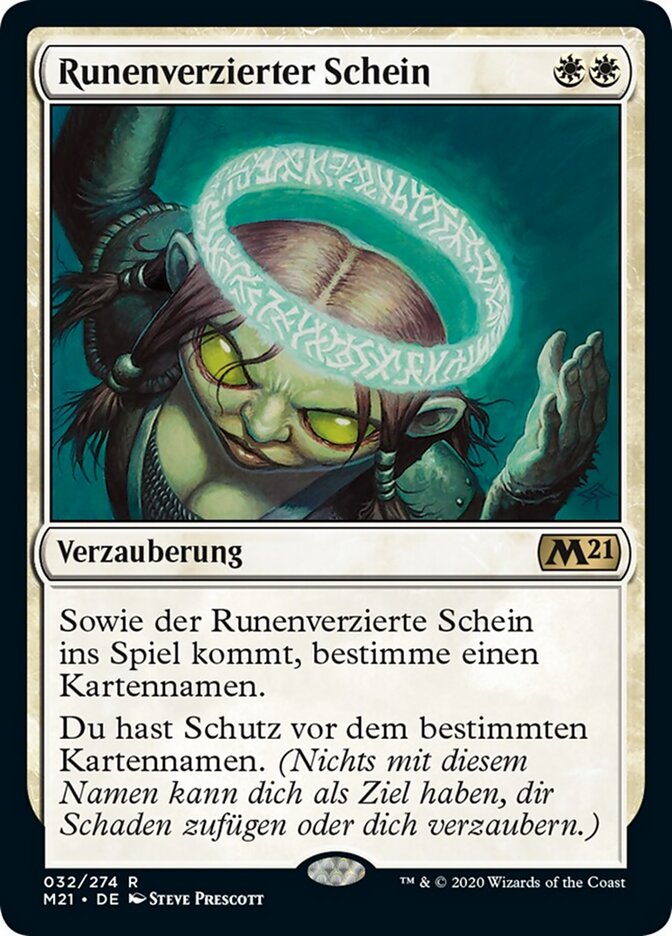 Runenverzierter Schein