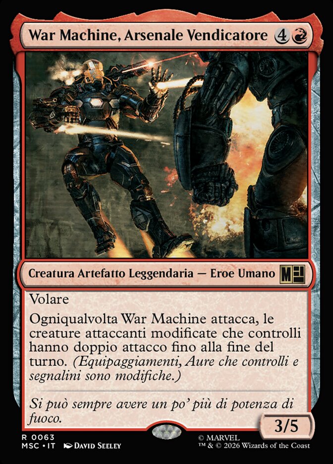 War Machine, Arsenale Vendicatore