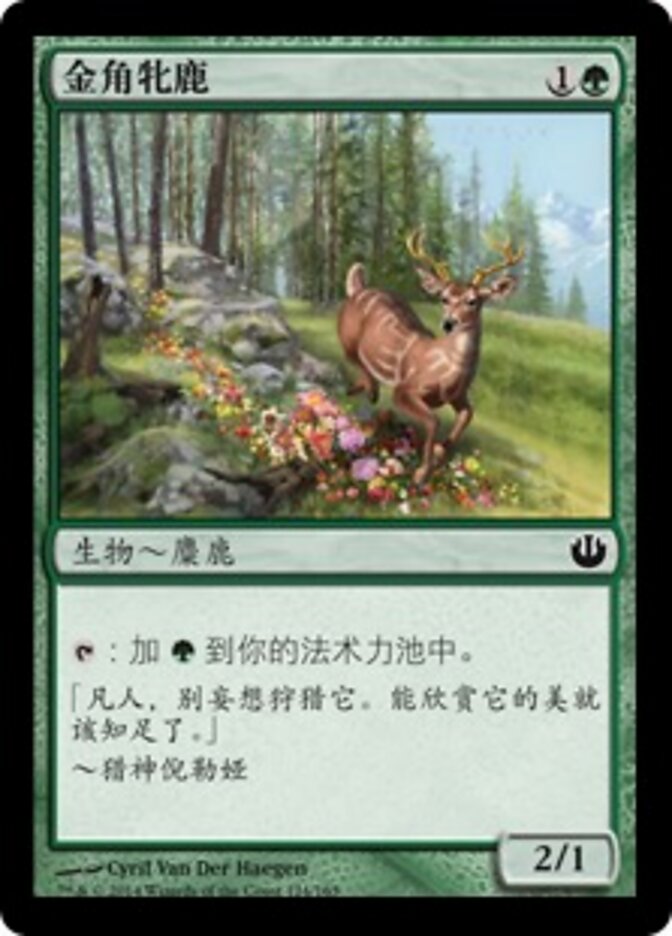 金角牝鹿