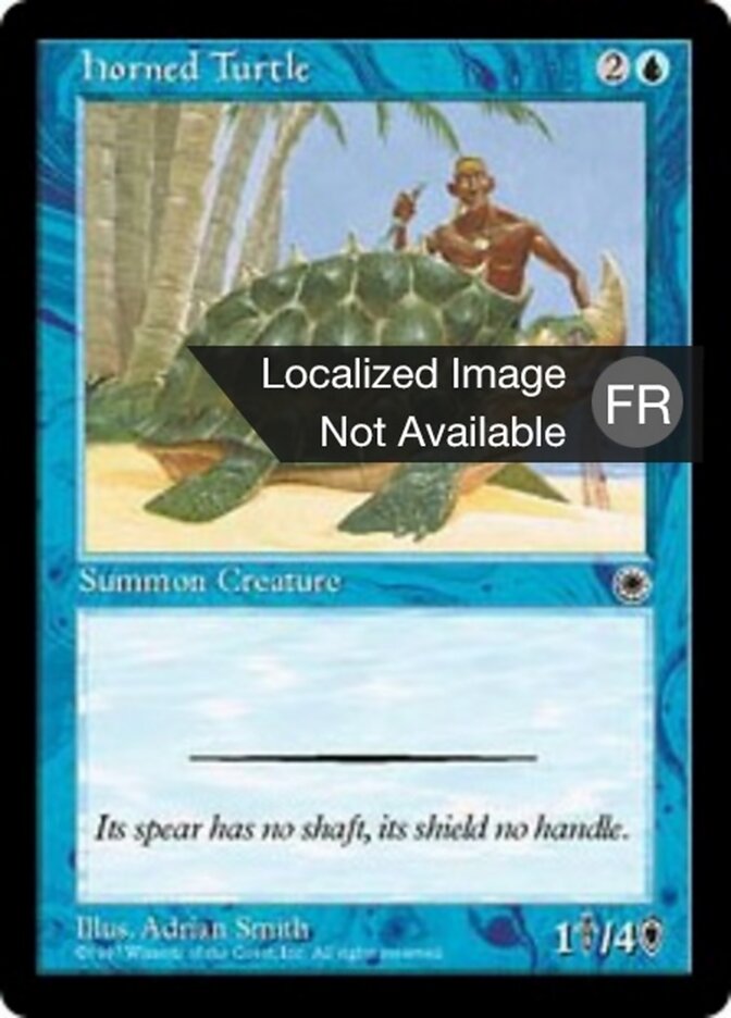 Tortue cornue